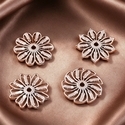 4-piece set Handmade Rhinestone Flower Hair Accessory Corsage Base 4-Piece Set