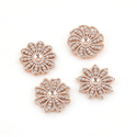 4-piece set Handmade Rhinestone Flower Hair Accessory Corsage Base 4-Piece Set