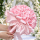 Handmade Satin 3D Artificial Rose Bridal Bouquet
