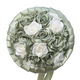 Handmade Satin 3D Artificial Rose Bridal Bouquet