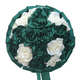Handmade Satin 3D Artificial Rose Bridal Bouquet