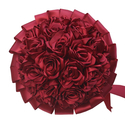 Ramo de novia de rosas artificiales 3D de satén artesanal