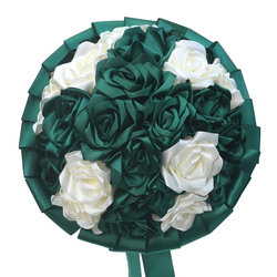 Dark Green + Cream, Multiple Dark Green On Top Layer, Diameter 23Cm, Height 25Cm, 270G