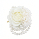 Artificial Rose Beaded Wrist Corsage For Bridesmaids