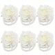 Artificial Rose Beaded Wrist Corsage For Bridesmaids