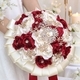Rhinestone Crystal Butterfly Crown Wedding Bridal Bouquet Decoration