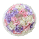 3D Satin Rose Rhinestone Bridal Bouquet
