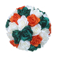 Ramo de dama de honor terminado de rosa de cinta 3D realista