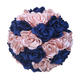 Ramo de dama de honor terminado de rosa de cinta 3D realista
