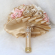 3D Satin Rose Pearl Rhinestone Bridal Bouquet