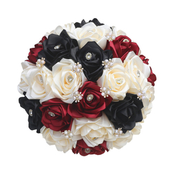 1 Apricot 1 Dark Red, 1 Apricot 1 Black, Top Layer 1:1 (Diameter 23Cm*Height 25Cm)