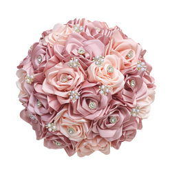 2 Leather Pink 1 Champagne, 2 Leather Pink 1 Light Blush, Top Layer 1:1 (Diameter 23Cm*Height 25Cm)