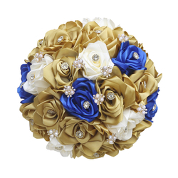 2 Light Gold 1 Royal Blue, 2 Light Gold 1 Cream, Top Layer 1:1 (Diameter 23Cm*Height 25Cm)