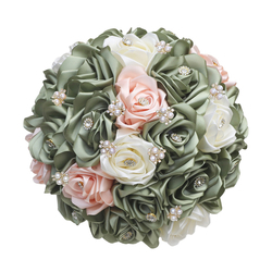 2 Sage Green 1 Light Blush, 2 Sage Green 1 Cream, Top Layer 1:1 (Diameter 23Cm*Height 25Cm)
