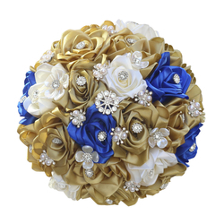 2 Light Gold, 1 Royal Blue; 2 Light Gold, 1 Cream; Top Layer 1:1 (Diameter 23Cm*Height 25Cm)