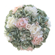 Light Pink-Purple 3D Ribbon Rose Bouquet With Rhinestone