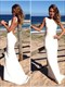 Simple Elegant Sleeveless Chiffon Long Evening Dress With Open Back