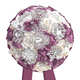 Ramo de novia de rosa de satén rojo oscuro con decoración de rhinestones