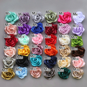3D Ribbon Rose Bouquet With Gold Rhinestones