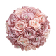 3D Ribbon Rose Bouquet With Gold Rhinestones