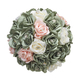 3D Ribbon Rose Bouquet With Gold Rhinestones