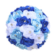 3D Ribbon Rose Bouquet With Gold Rhinestones