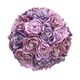 3D Ribbon Rose Bouquet With Gold Rhinestones