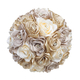 3D Ribbon Rose Bouquet With Gold Rhinestones