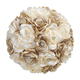 3D Ribbon Rose Bouquet With Gold Rhinestones