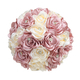 3D Ribbon Rose Bouquet With Gold Rhinestones