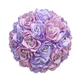 3D Ribbon Rose Bouquet With Gold Rhinestones