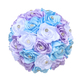 3D Ribbon Rose Bouquet With Gold Rhinestones