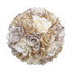 3D Ribbon Rose Bouquet With Gold Rhinestones