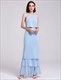 Simple Elegant Sleeveless Two-Piece Chiffon Long Evening Dress