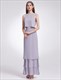 Simple Elegant Sleeveless Two-Piece Chiffon Long Evening Dress