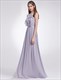 A-Line Halter Neck Chiffon Open Back Maxi Dress With Ruffles