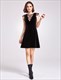 Illusion Neckline Cap Sleeve A-Line Knee Length Cocktail Dress