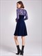 Illusion A-Line Short Homecoming Dress With Lace Long Sleeves