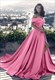 Meerjungfrau-Abendkleid mit schulterfreiem Schnitt und Spitzen-Besatz