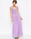 A-Linien-Prom-Kleid in Königsblau mit V-Ausschnitt, ärmellos, Raffungen und lang