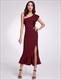 One Shoulder Flutter Sleeve Mermaid Dress With Ruffles And Slits