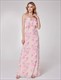Floral Print Chiffon Maxi Dress With Spaghetti Straps