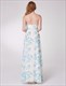 Sweetheart Neckline Ruched Empire Waist Floor Length Floral Dress