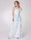 Halter Neck Sleeveless Tiered Ruffle Chiffon Floral Print Maxi Dress