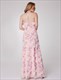 Halter Neck Sleeveless Tiered Ruffle Chiffon Floral Print Maxi Dress