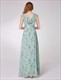 V-Neck Sleeveless Ruffle Floor-Length Chiffon Floral Dress