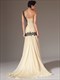 One Shoulder Ärmelloses Perlenbesetztes Applikationes Sheath Prom Dress
