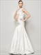 Langes formelles Meerjungfrau-Kleid mit One-Shoulder, gerafftem Oberteil und Drop-Waist