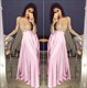 Zweiteiliges langes Prom-Kleid mit transparentem Spitzenoberteil, Verzierungen und langen Ärmeln