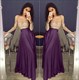 Zweiteiliges langes Prom-Kleid mit transparentem Spitzenoberteil, Verzierungen und langen Ärmeln